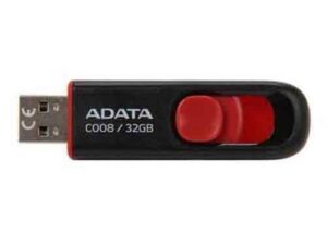MEMORIA USB ADATA AC008 32GB RETAIL BLACK+RED