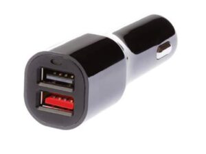 CARGADOR AUTO GRIXX RAPIDO 2X USB 4.5A QUALCOMM 2.0