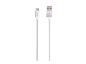 Cable Grixx Lightning A USB A 3M Blanco Carga y Sincronización con Licencia Apple