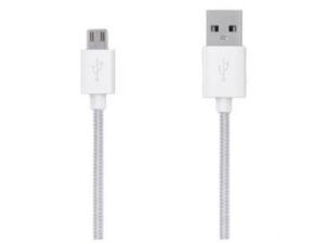 CABLE GRIXX MICRO USB NYLON 3 M BLANCO