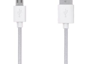 CABLE GRIXX MICRO USB NYLON 1 M BLANCO