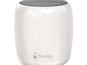 Mini Bocina Nextep Bluetooth Manos Libres con Botón para Selfies Color Blanco