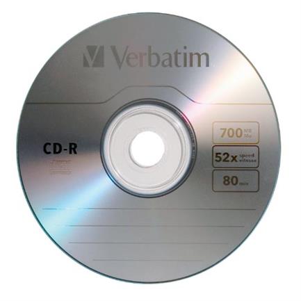 DISCO COMPACTO VERBATIM R 52X 80MIN 700MB C/100 - Imagen 2