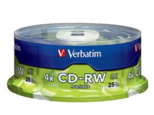 DISCO COMPACTO VERBATIM RW 80MIN 700MB C/25