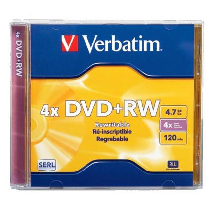 DVD+RW VERBATIM 4.7GB DL+4X BRANDED SINGLE J/C - Imagen 2