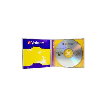 DVD+RW VERBATIM 4.7GB DL+4X BRANDED SINGLE J/C