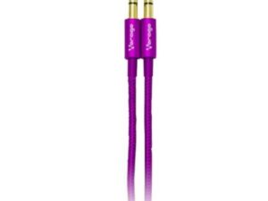 Cable Vorago CAB-108 Audio Auxiliar 3.5mm Redondo Metálico Color Morado